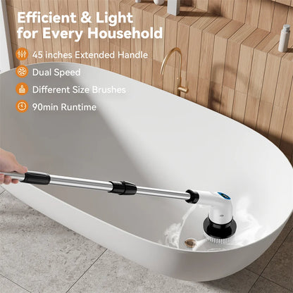7-in-1 Wireless Electric Cleaning Brush for Bathroom & Floor