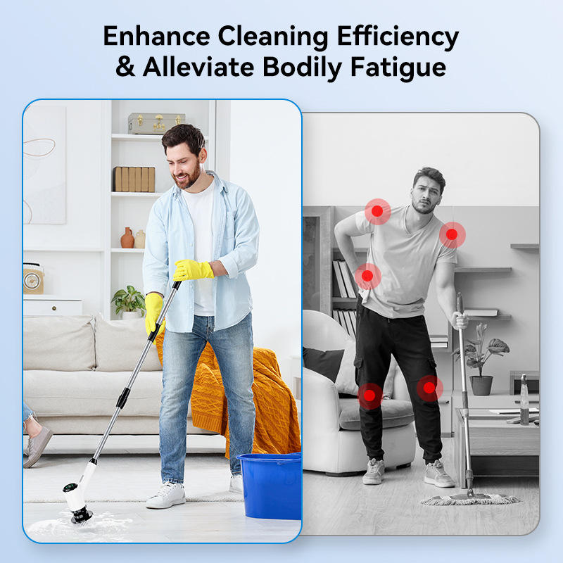 7-in-1 Wireless Electric Cleaning Brush for Bathroom & Floor
